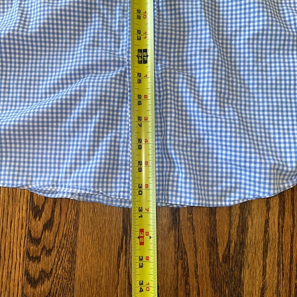 Polo Ralph Lauren Blue Gingham Tailored Fit Casual Button Down Men’s Shirt XL - Picture 7 of 8